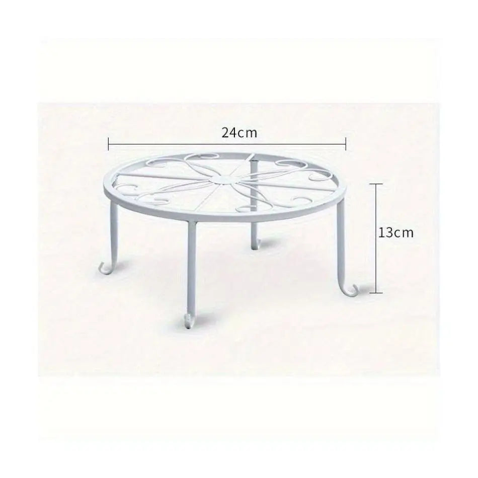 ヴィンテージ風 鋳鉄製フラワーポットホルダー