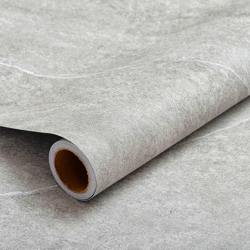 DIYフロアシート 天然木目・大理石風 ステッカー 幅40cm x 300cm ナチュラル