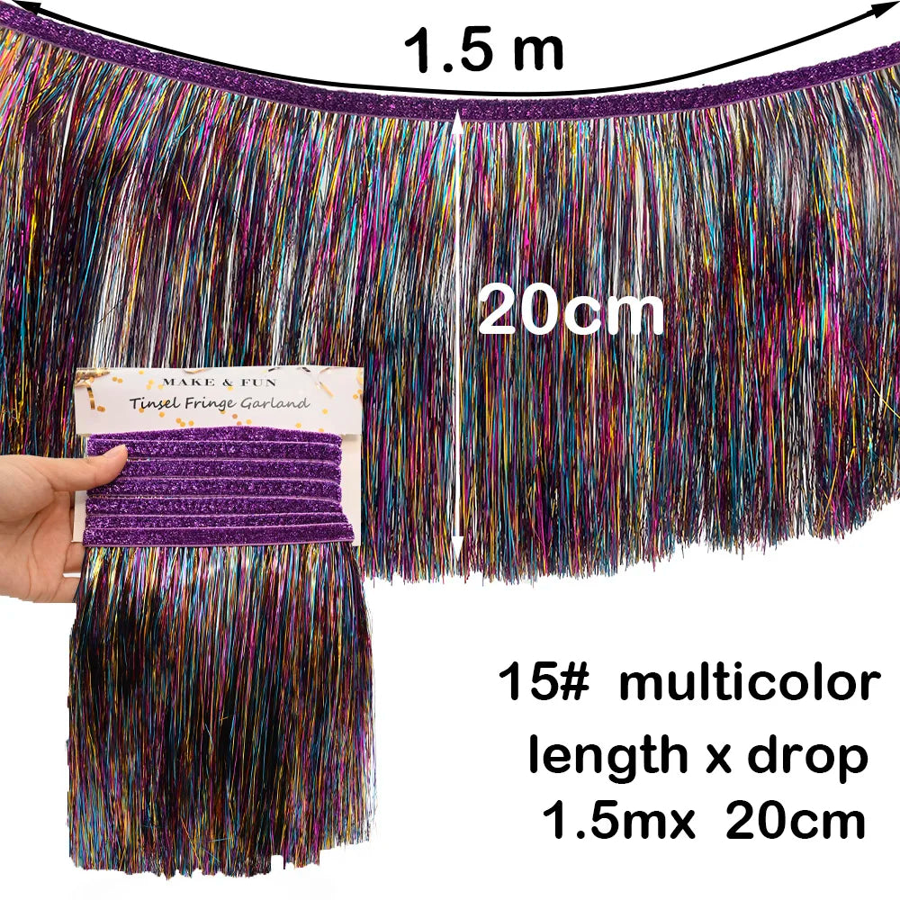 パーティー・インテリア装飾 誕生日用バナー フリンジガーランド 壁面装飾