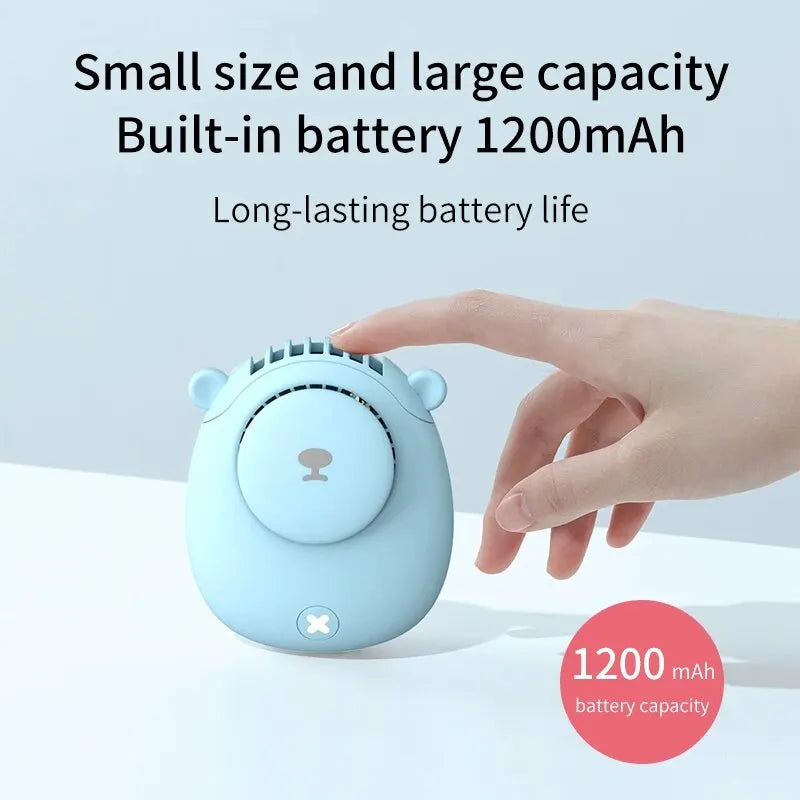 |イベント・ノベルティ用品 | USB充電式 ベアー型ポータブルネックファン