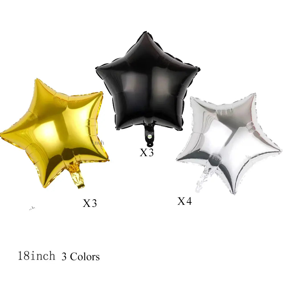 ゴールドスターホイルバルーン 18インチ