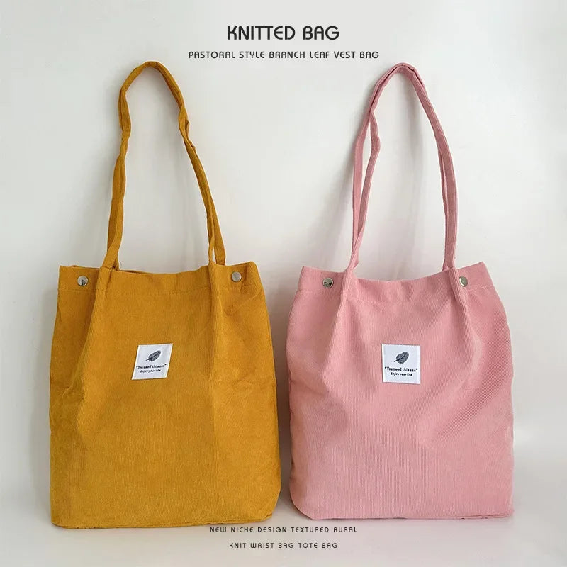 |ノベルティ用品 | コーデュロイショルダーバッグ | 31×34c