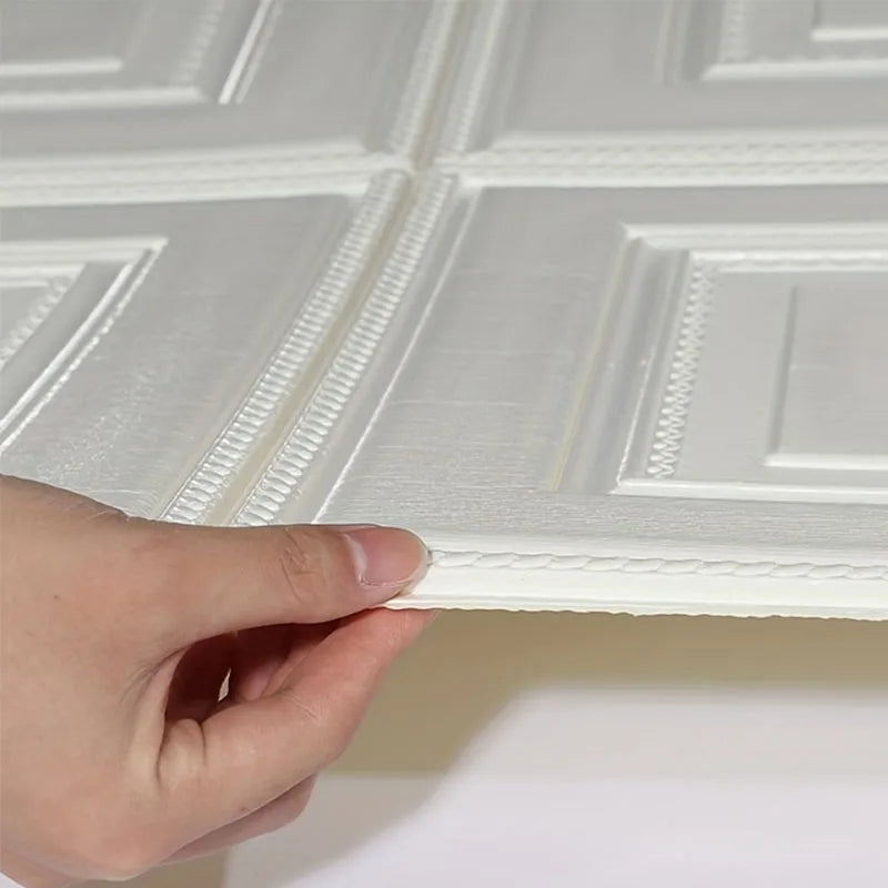 DIY用 3Dアンティーク柄 壁面風ステッカー 35cmX35cm 防水・防カビ機能