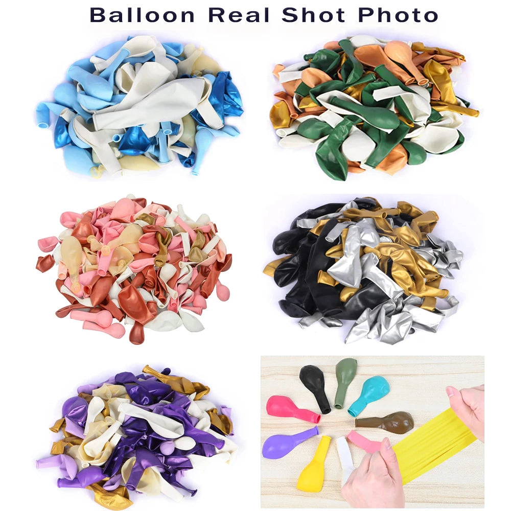 サンドホワイト&ゴールドバルーンアーチキット