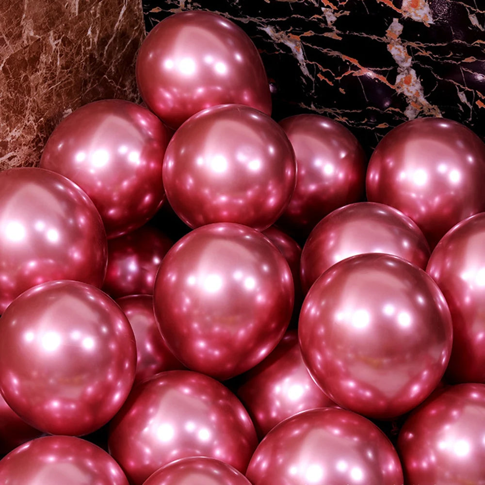 イベント・バルーン装飾|メタリックパールラテックスバルーンセット(10/20/30個)