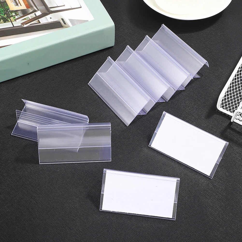 透明値札ディスプレイホルダー 25個セット