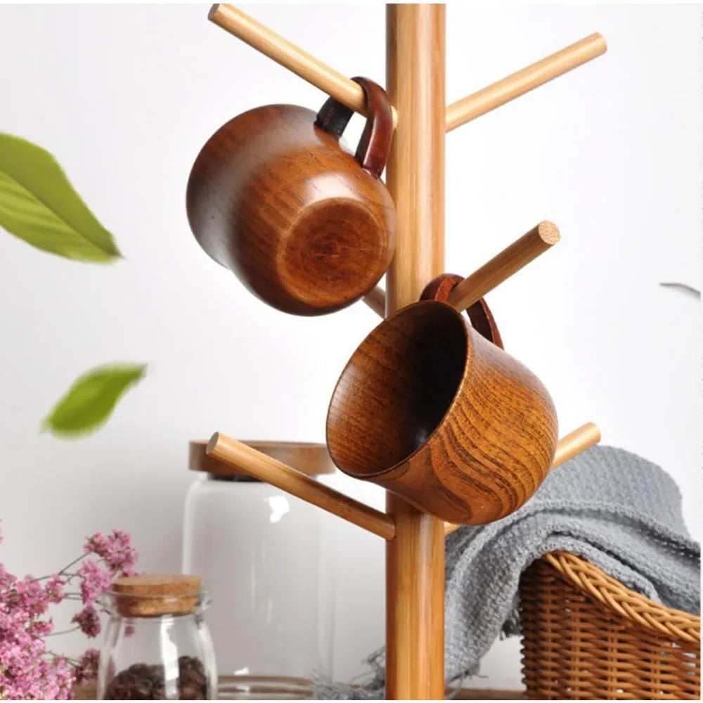 |イベント・ノベルティ用品 | 天然木製マグカップ 4個セット| 200ml