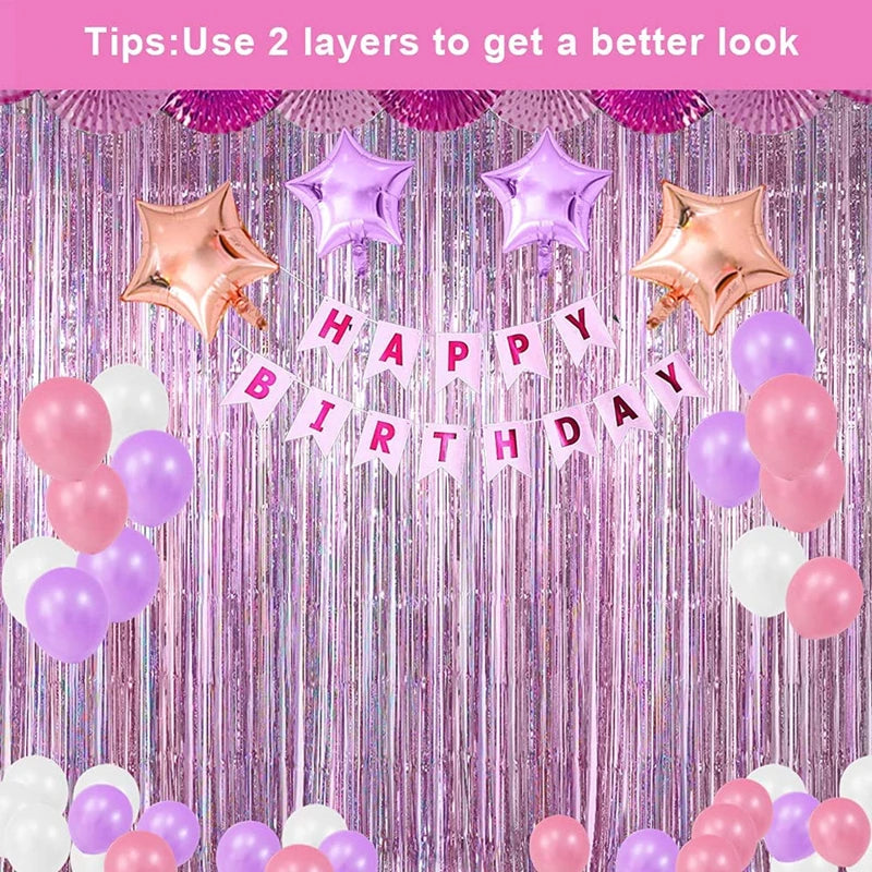 パーティー・インテリア用装飾 バックドロップカーテン キラキラ輝く