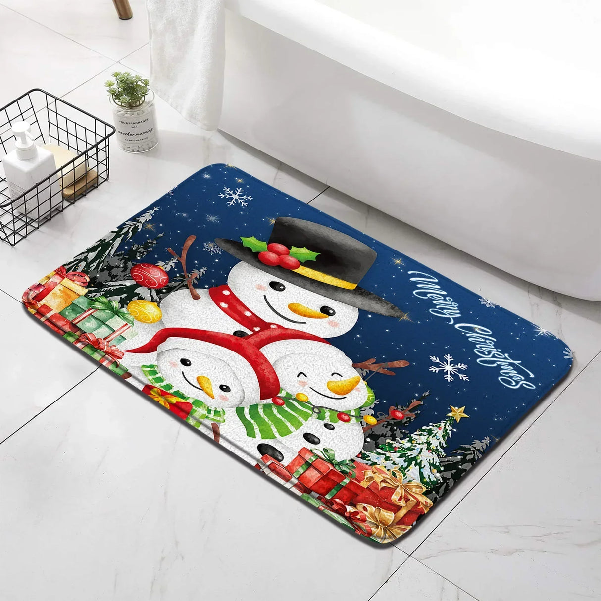 バスマット&トイレフタカバー&トイレ用マット(3点セット)