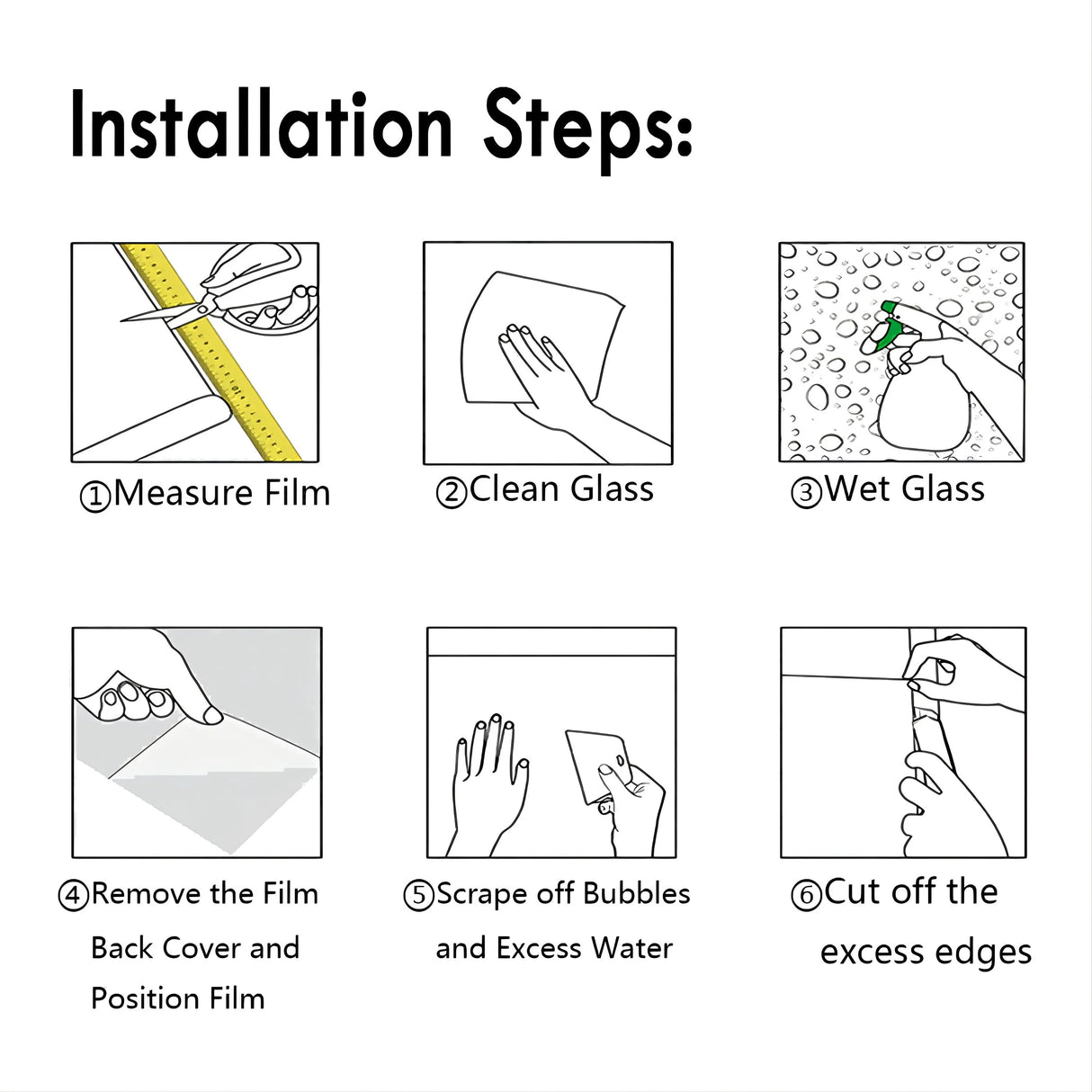 UVカット!取り外し可能ガラス用ステッカー