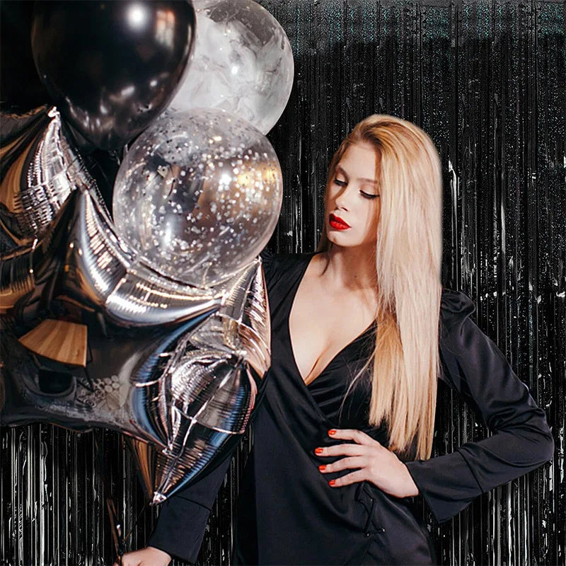 パーティー・インテリア用装飾 キラキラ!ホイル素材カーテン 再利用可能