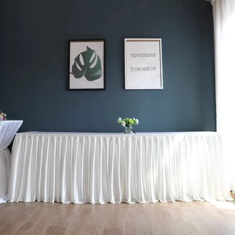 シワになりにくいポリエステルテーブルスカート