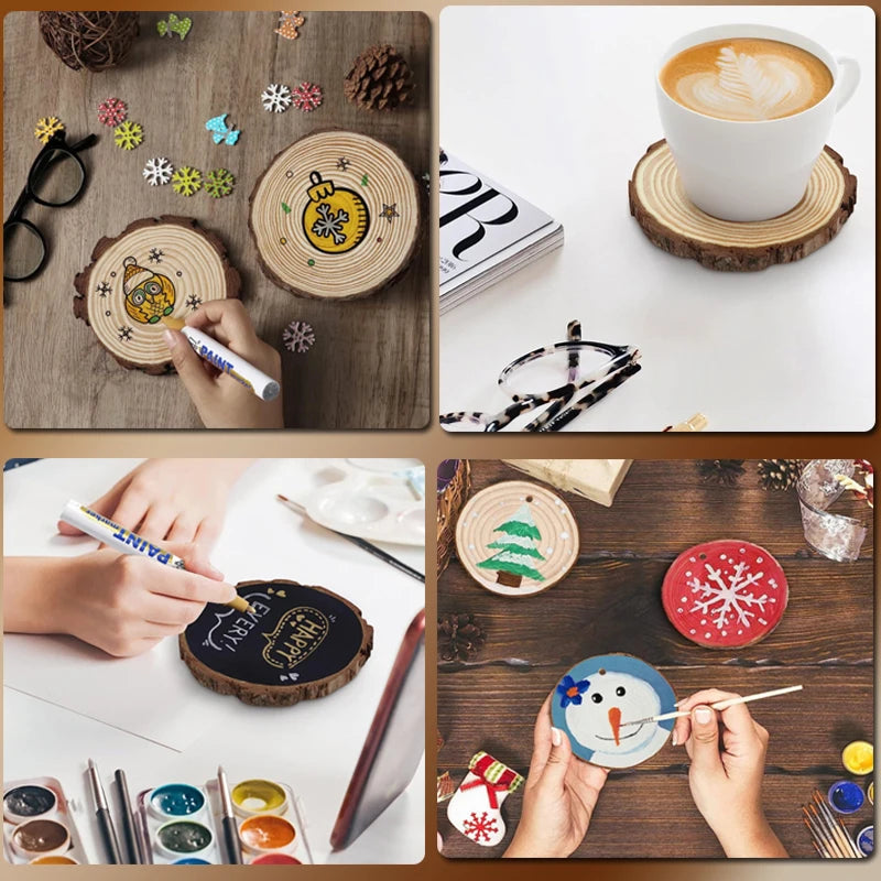 厚さ3~20cm・天然松材・丸型・未完成