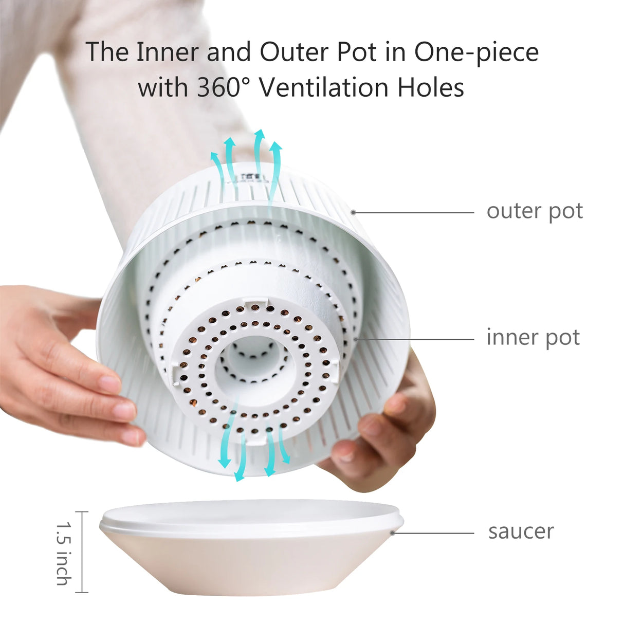 メッシュポット・オーキッドポット・穴付き・5インチ