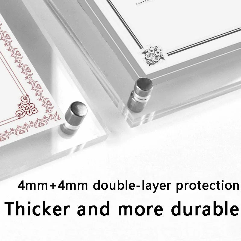 アクリル透明クリスタルフォトフレーム