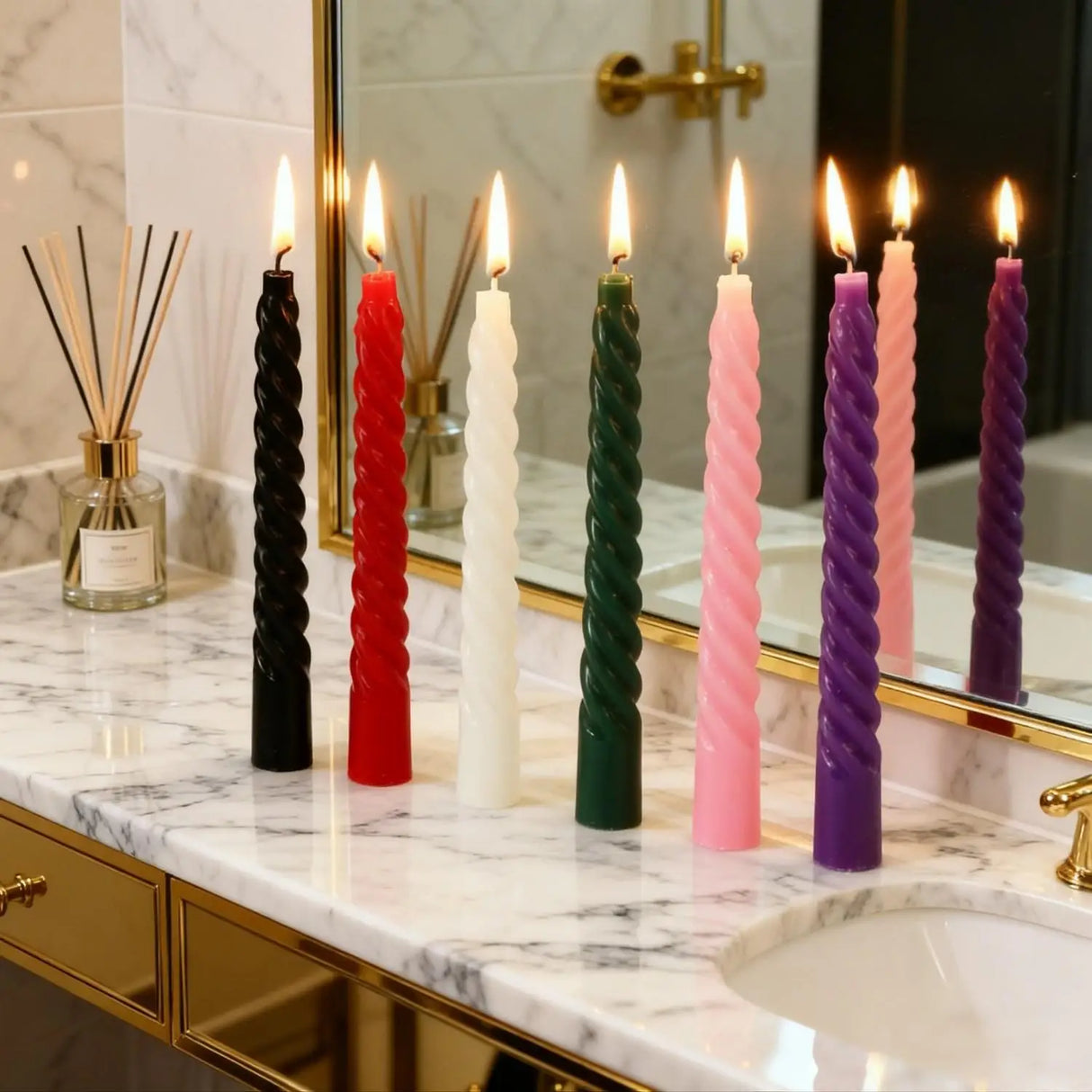 4個入り テーパーキャンドル ロマンチック装飾