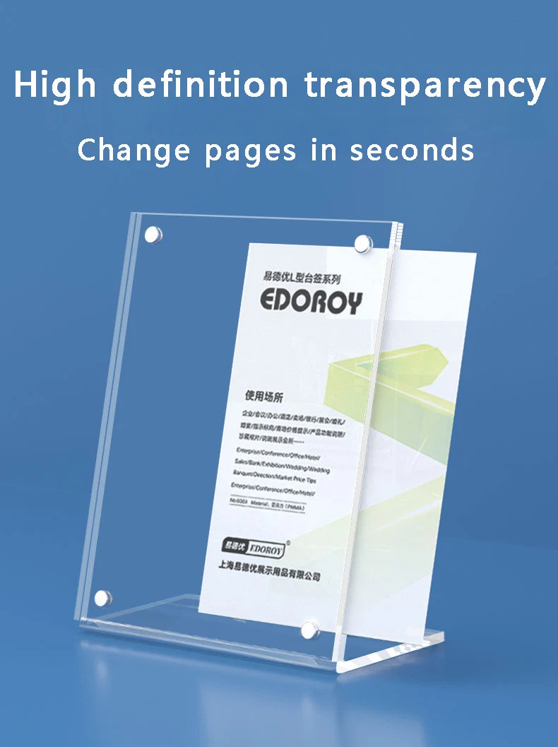 L字型マグネット式ディスプレイボード