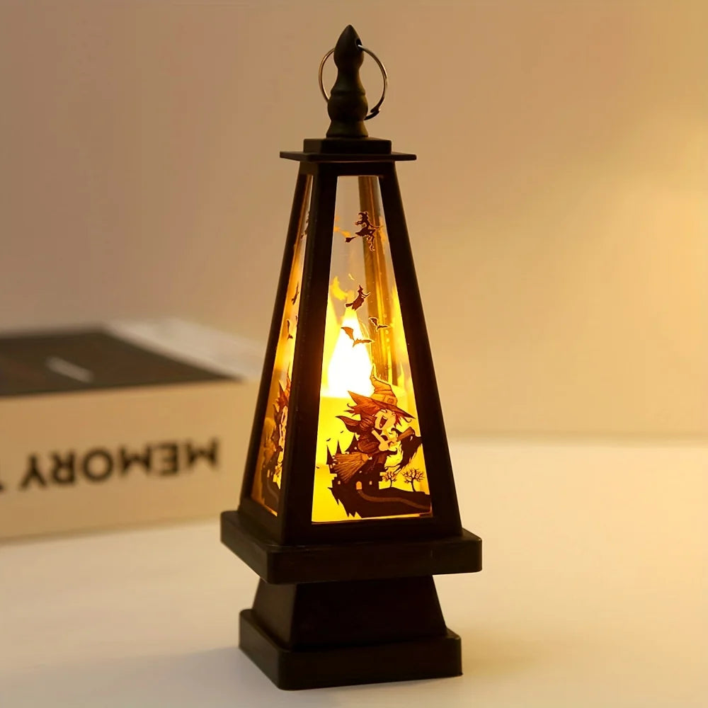 イベント・ハロウィングッズ|三角形パンプキンLEDランタン