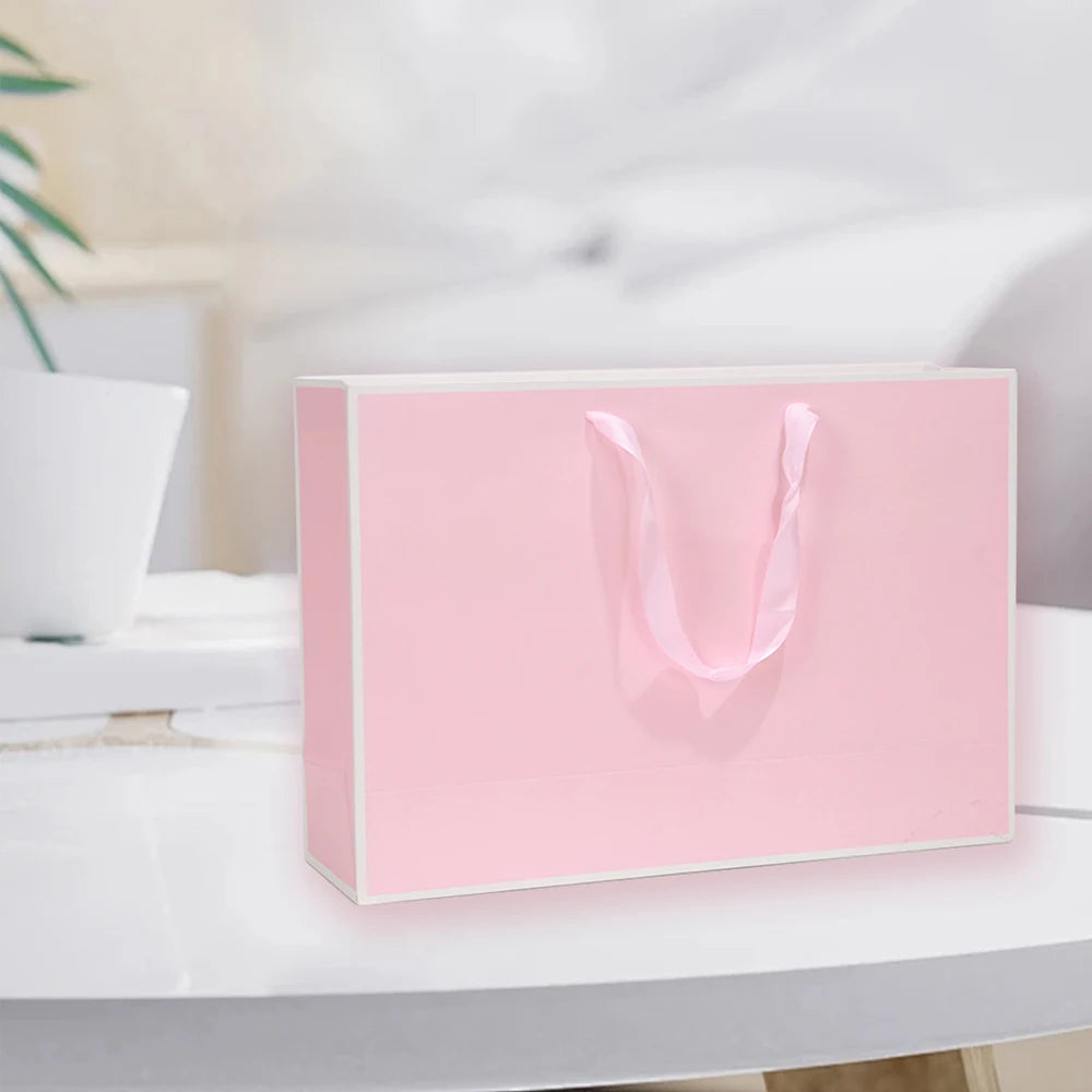 |ノベルティ用品 | リボンハンドル付きギフトバッグ | W27×H21×D8c