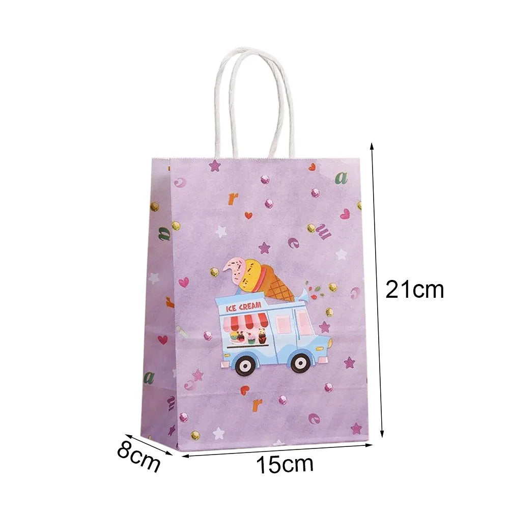 |ノベルティ用品 | アイスクリーム柄ギフトバッグ| W15×H21×D8