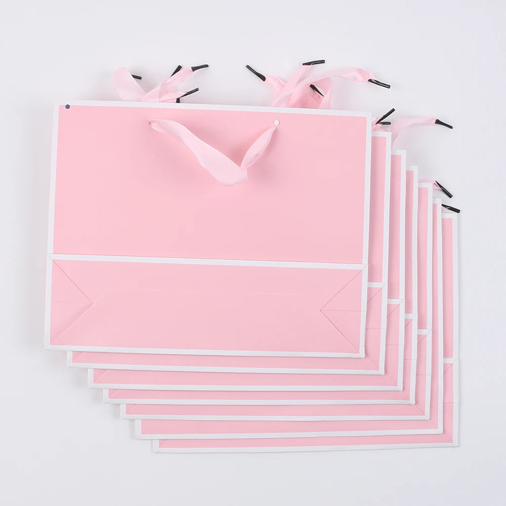 |ノベルティ用品 | リボンハンドル付きギフトバッグ | W27×H21×D8c