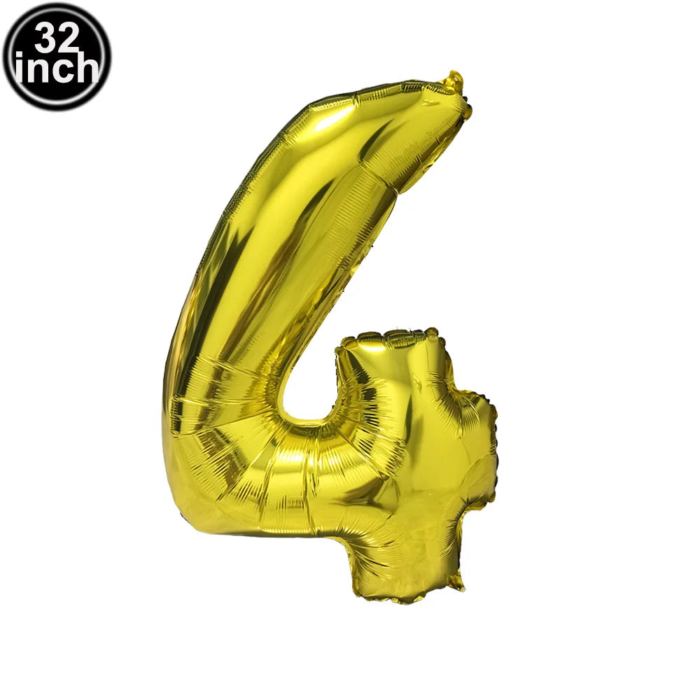 イベント・バルーン装飾 | マルチカラー数字バルーン