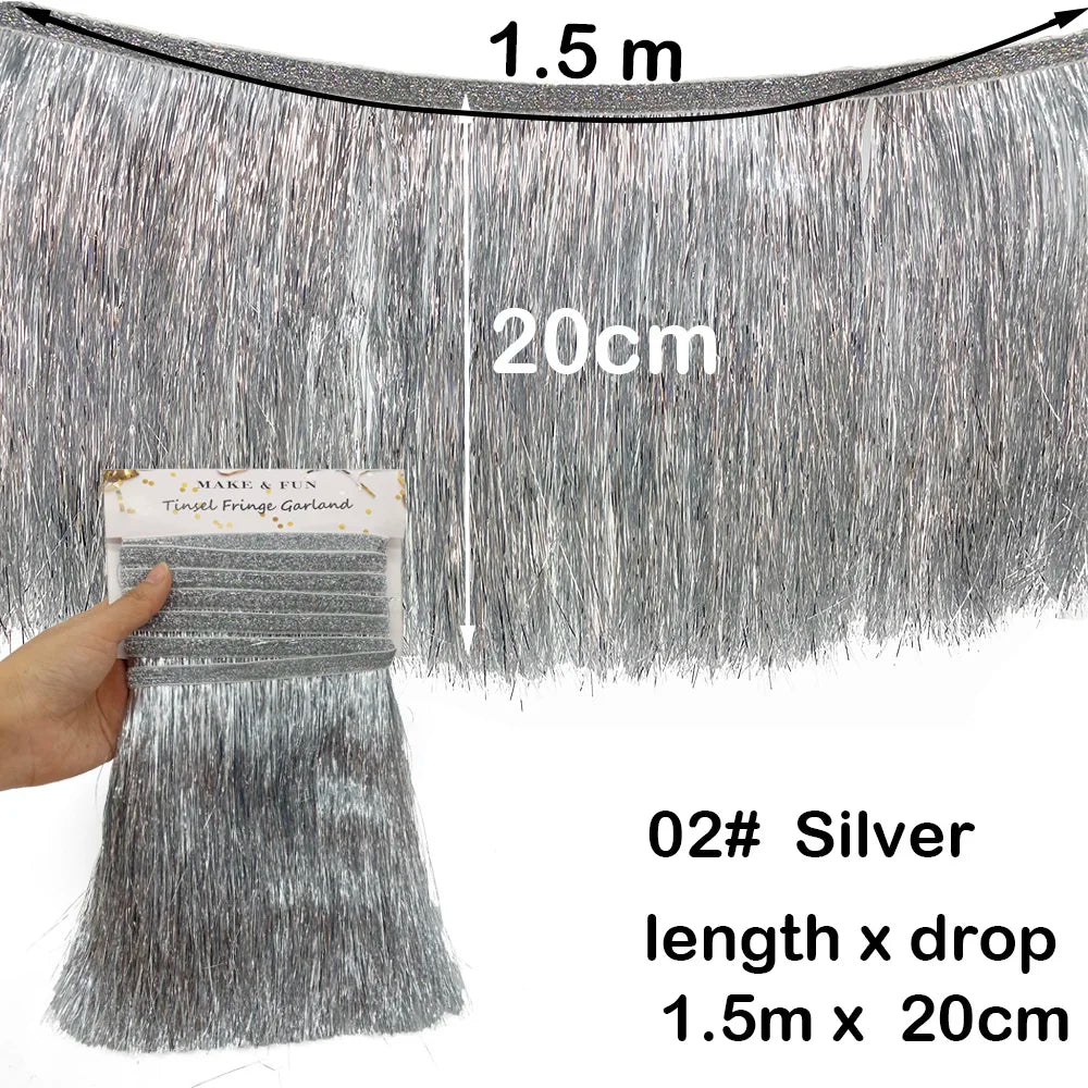 パーティー・インテリア装飾 誕生日用バナー フリンジガーランド 壁面装飾