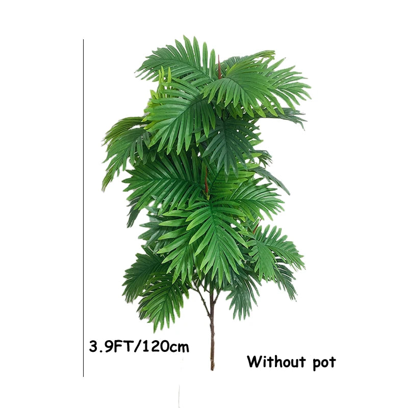 70~150cm・大型人工ヤシの木・フェイクトロピカル植物・グリーンモンステラの葉