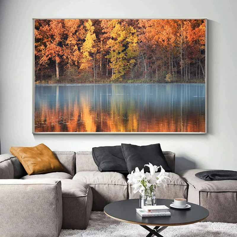 イベント・ハロウィングッズ|秋の風景キャンバスアート