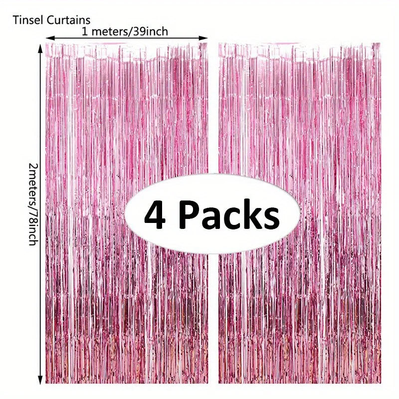 パーティー・インテリア用装飾 キラキラ!ホイル素材カーテン 光反射素材