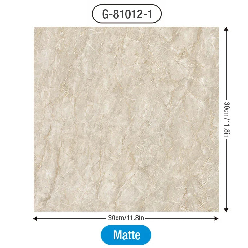 DIY用 マーブル柄タイル風 ステッカー 30cm X 30cm 12枚入