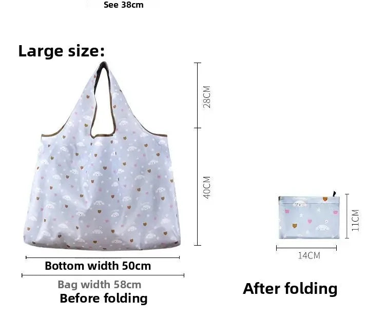 | ノベルティ用品 | かわいい厚手防水折りたたみエコバッグ