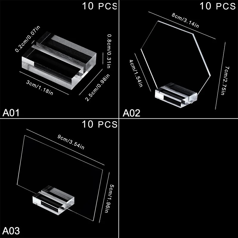 イベント・結婚式装飾|アクリルスタンド カードホルダー 10個セット