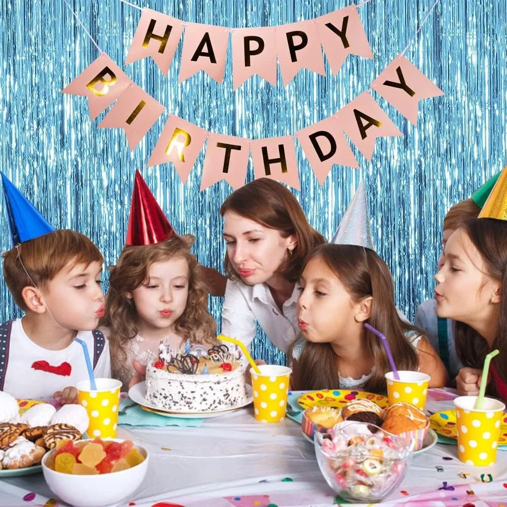 パーティー・インテリア装飾 メタリックカラーカーテン シルバー 幅1M 長さ2M