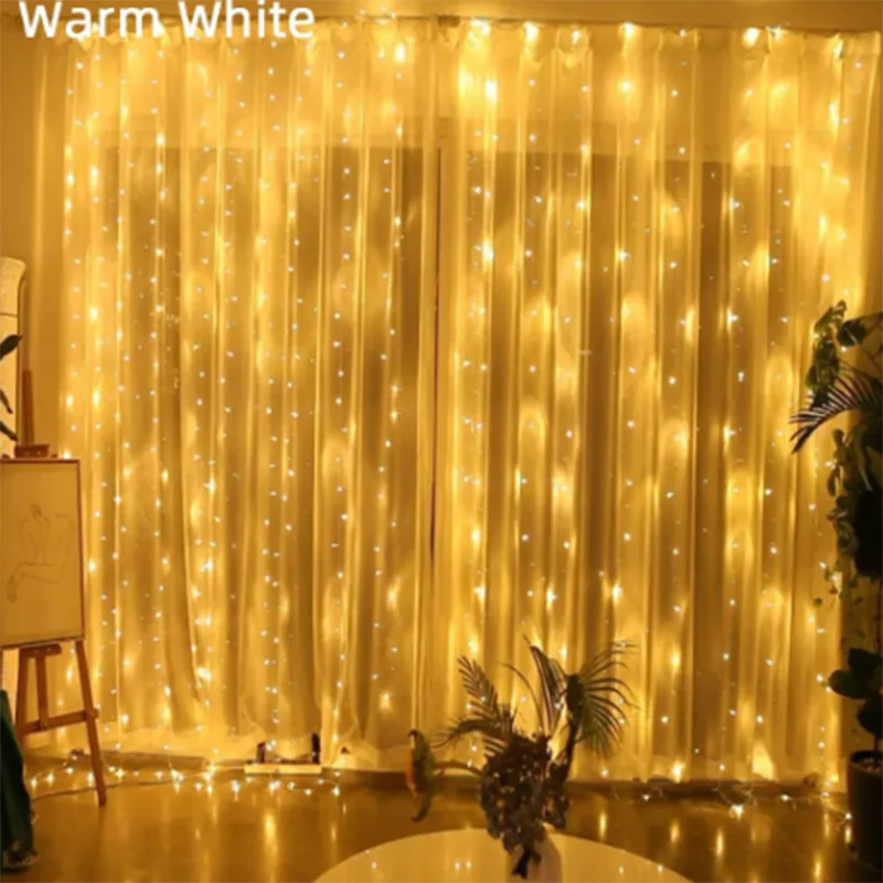 カーテンライト|イベント・クリスマス装飾|防水クリスマスカーテンライトUSB接続(幅3M/4M/6M)
