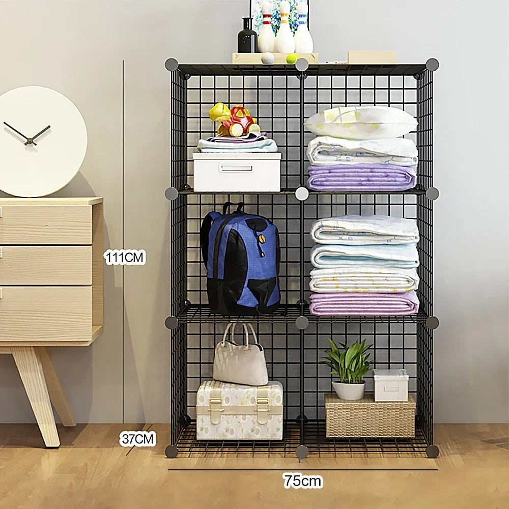 モダンなアイアンメッシュ 壁掛けディスプレイ