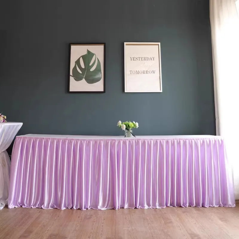 シワになりにくいポリエステルテーブルスカート