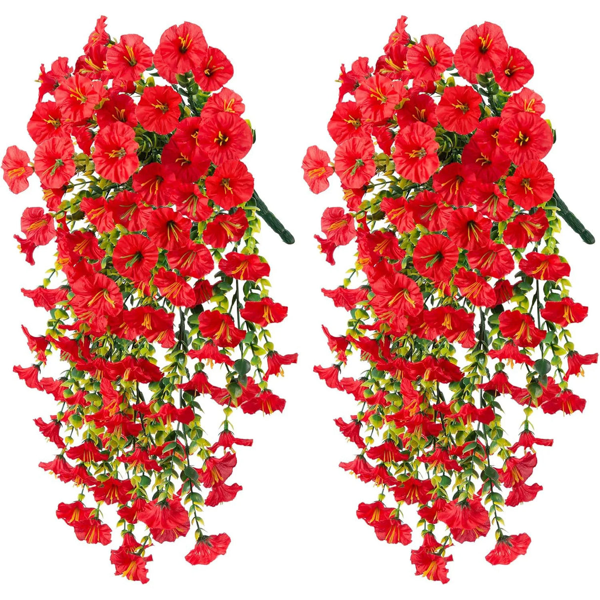 パーティー・ガーデン装飾 造花 人工ペチュニア壁掛け 本物そっくり 75cm