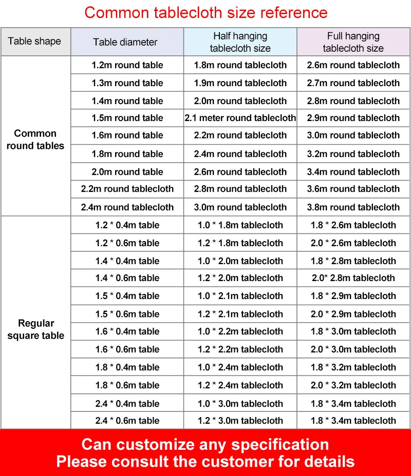 インテリア・パーティ装飾 |長方形サテンテーブルクロス