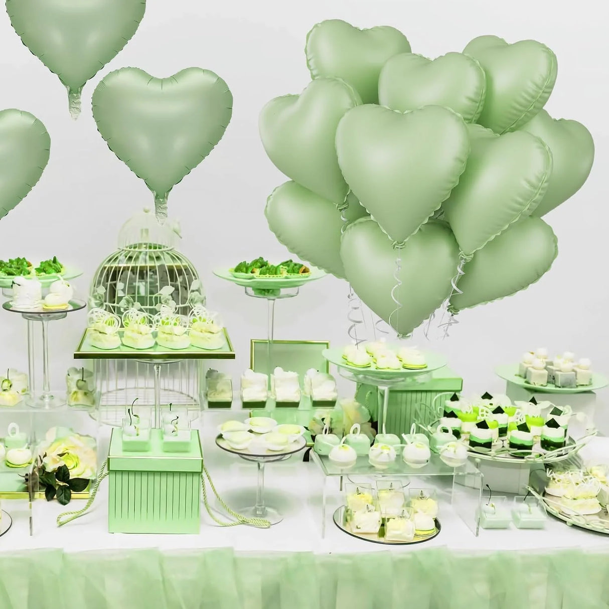 イベント・バルーン装飾 | ハート型ホイルバルーンセット| 10個