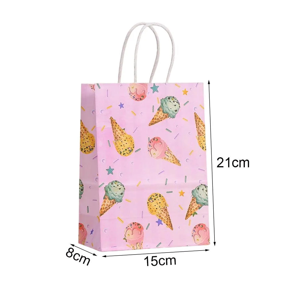 |ノベルティ用品 | アイスクリーム柄ギフトバッグ| W15×H21×D8