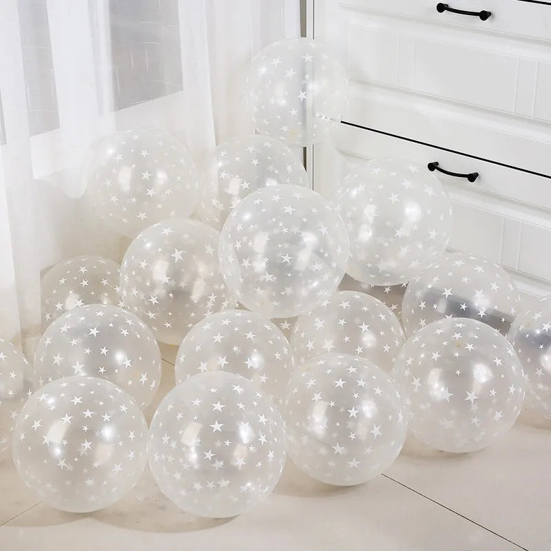 12インチ透明水玉バルーン 赤いドット型