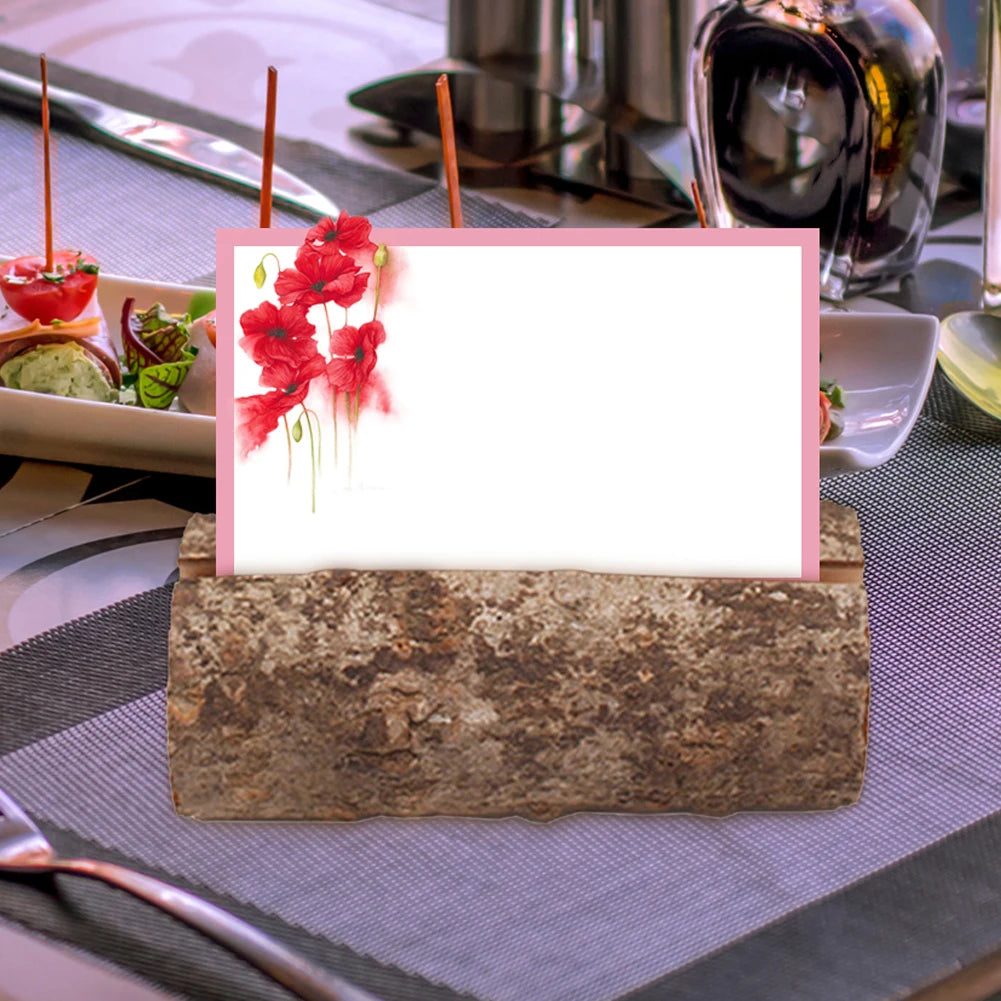 イベント・結婚式装飾|天然木製プレースカードホルダー10個セット