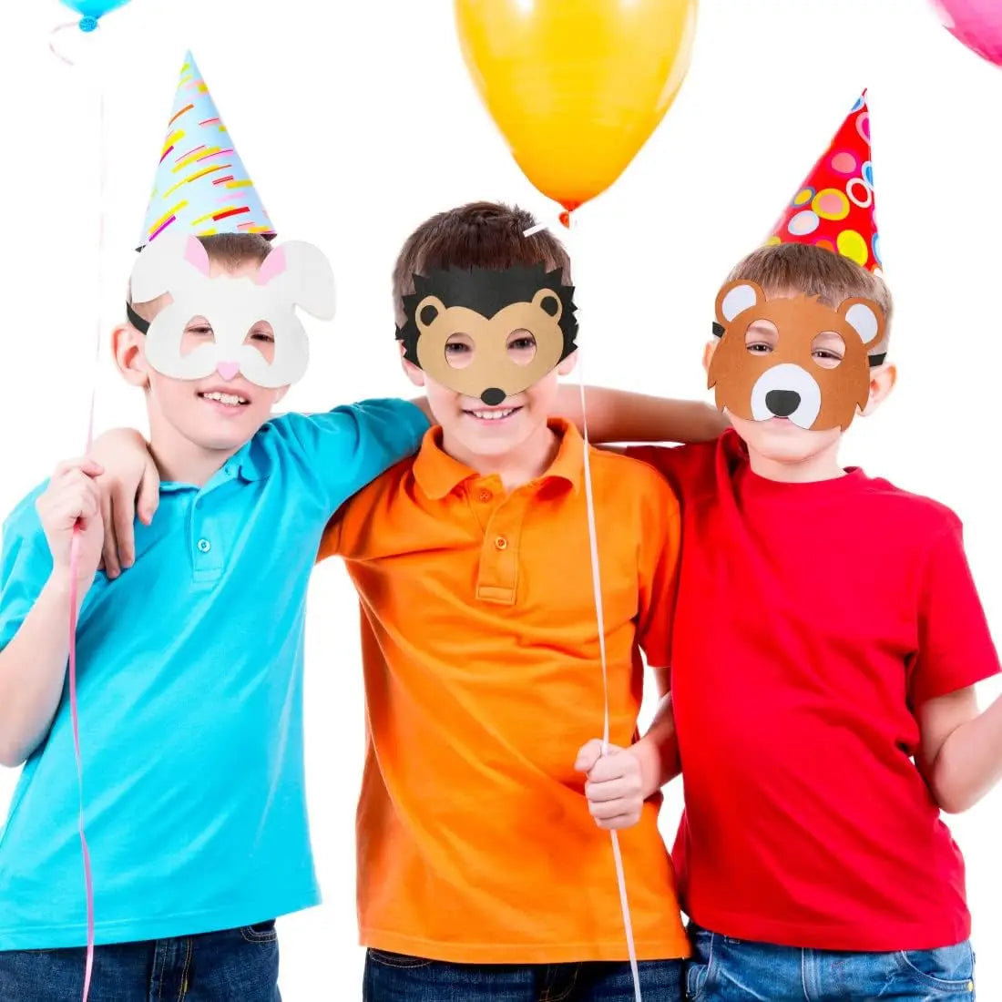 イベント・ハロウィングッズ|ジャングルアニマルフェルトマスク(子供用)