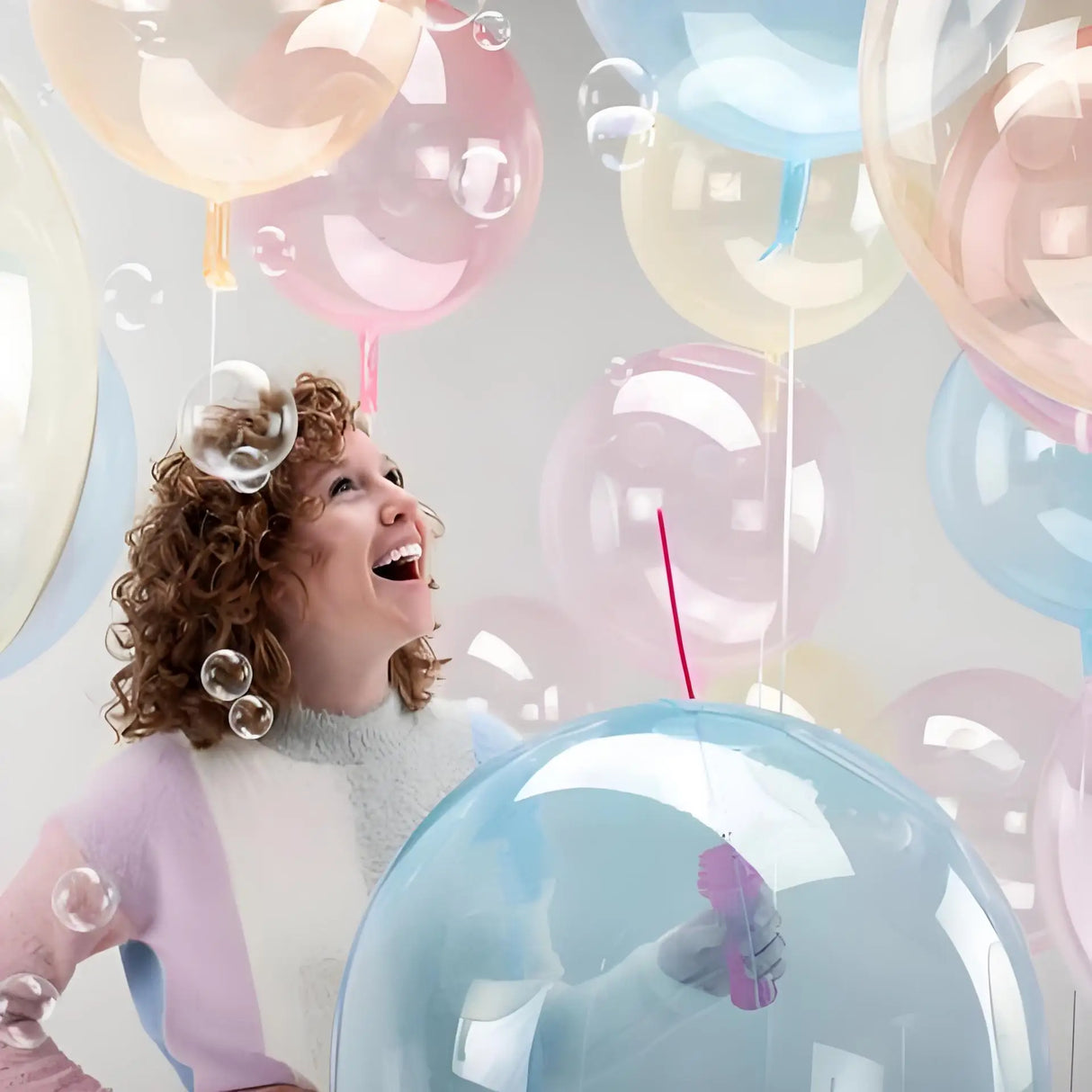 カラフルクリスタルバブルバルーン5個セット