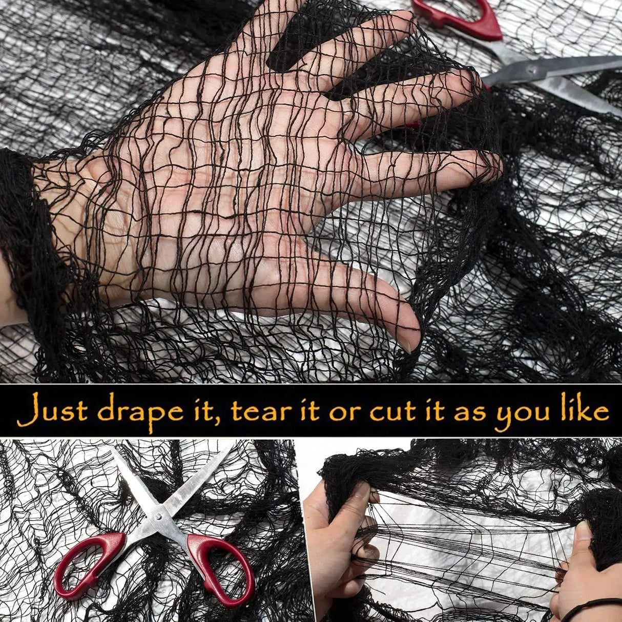 イベント・ハロウィン装飾|ハロウィンホラー系装飾用ネット(183cx76c)