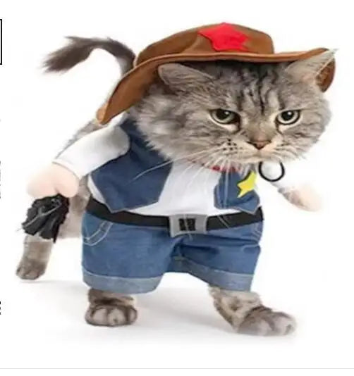 イベント・ハロウィングッズ|カウボーイ犬用コスチューム