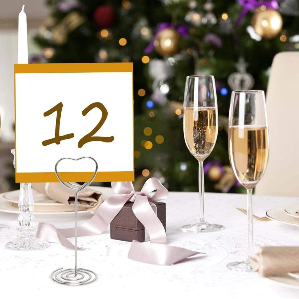 イベント・結婚式装飾|ハート型テーブル番号ホルダー10個セット