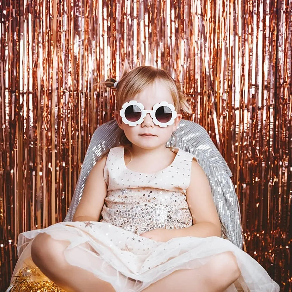 パーティー・インテリア装飾 メタリックカラーカーテン シルバー 幅1M 長さ2M