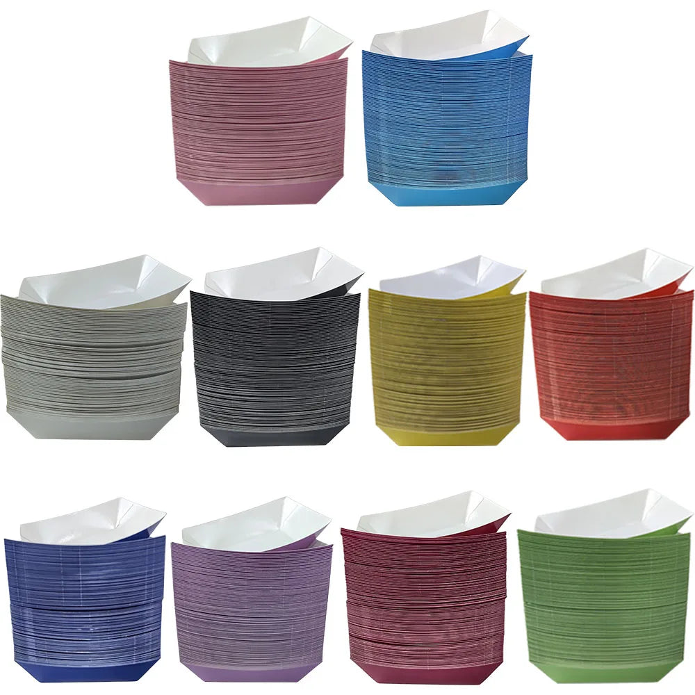 |イベント・ノベルティ用品 | 紙製ミニフードトレイセット | W16.5×H4.5×D12c